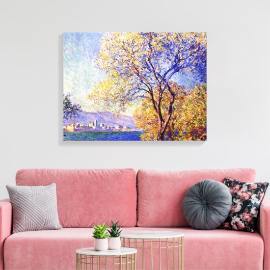 Toile Monet - Antibes Vue depuis les jardins de Salis, (Insitu(Salon))