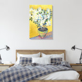 Toile Monet - Azalées blanches dans un pot, (Insitu(Chambre))