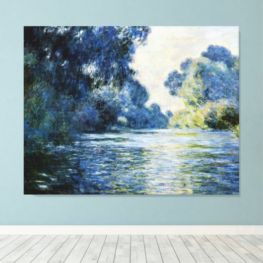 Toile Monet - Bras de Seine à Giverney, (Insitu (Plancher de Bois))