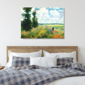 Toile Monet - Champ de pavot, Argenteuil (Insitu(Chambre))