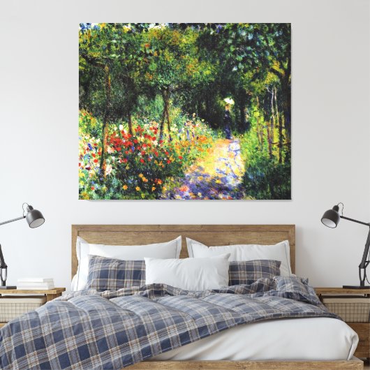 Toile Monet - Femme au jardin, peinture d'art (Insitu(Chambre))