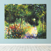 Toile Monet - Femme au jardin, peinture d'art (Insitu (Plancher de Bois))