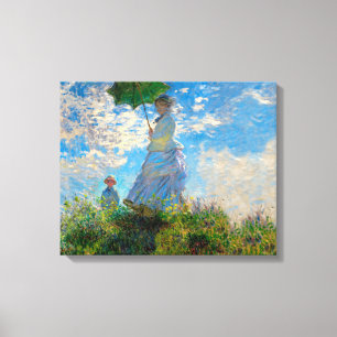 Toile Monet Femme Parasol Impressionnisme