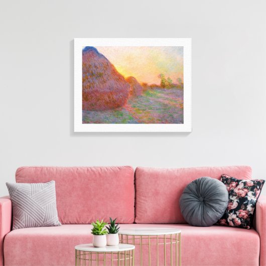 Toile Monet Haystack (Insitu(Salon))