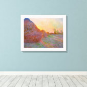 Toile Monet Haystack (Insitu (Plancher de Bois))