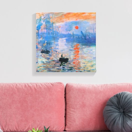 Toile Monet - Impression, lever du soleil, (Insitu(Salon))