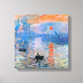 Toile Monet - Impression, lever du soleil, (Recto)