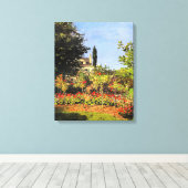 Toile Monet - Jardin en fleurs (Insitu (Plancher de Bois))