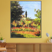 Toile Monet - Jardin en fleurs (Insitu(Salon))