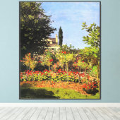 Toile Monet - Jardin en fleurs (Insitu (Plancher de Bois))