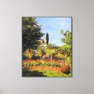 Toile Monet - Jardin en fleurs