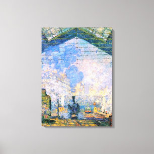 Toile Monet - La gare Saint-Lazare, art