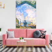 Toile Monet - La gare Saint-Lazare, art (Insitu(Salon))