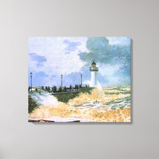 Toile Monet - La Jetée du Havre, (Recto)
