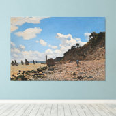 Toile Monet - La plage de Honfleur (Insitu (Plancher de Bois))