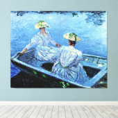 Toile Monet - Le Bateau Blue Row (Insitu (Plancher de Bois))