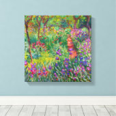 Toile Monet "Le jardin d'Iris à Giverny" (Insitu (Plancher de Bois))