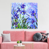 Toile Monet - Lilac Irises (Insitu(Salon))