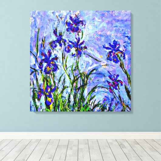 Toile Monet - Lilac Irises (Insitu (Plancher de Bois))
