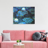Toile Monet - Lys d'eau (bleu) (Insitu(Salon))