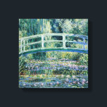 Toile Monet - Nappes à eau et pont japonais<br><div class="desc">Water Lilies and Japanese Bridge,  célèbre peinture de Claude Monet,  1899</div>