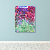 Toile Monet Roses (Insitu (Plancher de Bois))