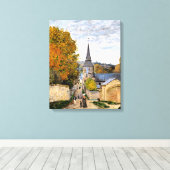 Toile Monet - Rue à Saint-Adresse (Insitu (Plancher de Bois))
