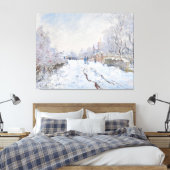 Toile Monet Scène de neige à Argenteuil (Insitu(Chambre))