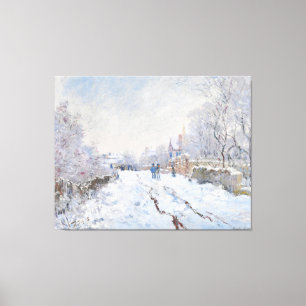 Toile Monet Scène de neige à Argenteuil