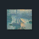Toile Monet Sunrise Marine Impressionnisme peinture<br><div class="desc">La peinture de Claude Monet Sunrise (Marine) est une célèbre peinture de l'impressionniste français Claude Monet peinte en 1872. Sunrise (Marine) a été peint en plein air,  ou "à l'extérieur" et présente ses coups de pinceau informels et spontanés.</div>