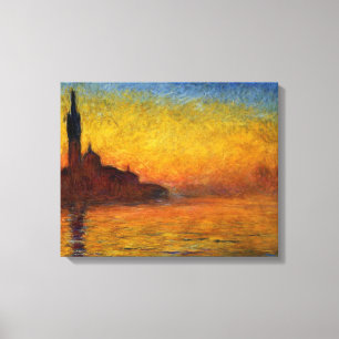 Toile Monet Sunset Venise Coloré Impressionnisme Art
