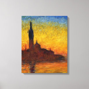 Toile Monet Sunset Venise Coloré Impressionnisme Art
