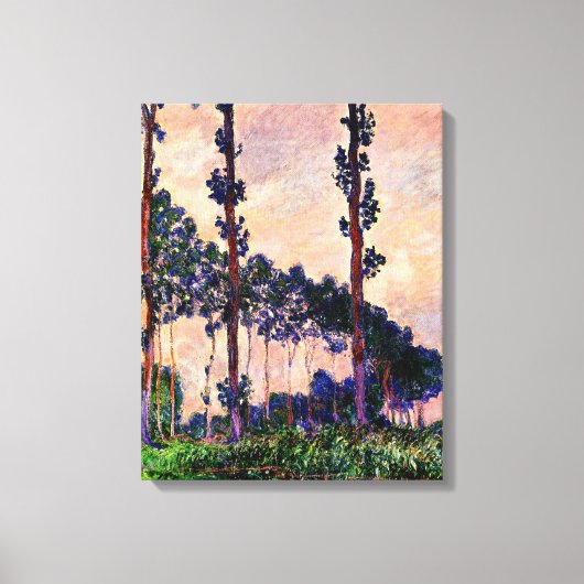 Toile Monet - Trois arbres en gris (Recto)
