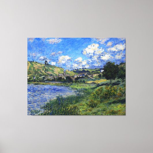 Toile Monet - Vetheuil, Paysage (Recto)
