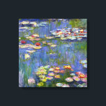 Toile Monet Water Lilies 1916<br><div class="desc">Monet Water Lys 1916 Toile Wrap. Peinture à l'huile sur toile de 1916. L'impressionniste Claude Monet demeure réputé et apprécié pour les peintures de nénuphars qu'il a réalisées dans son étang de jardin de Giverny. Cette peinture spécifique de nénuphars, datant de 1916, révèle l’évolution de Monet vers une abstraction croissante...</div>