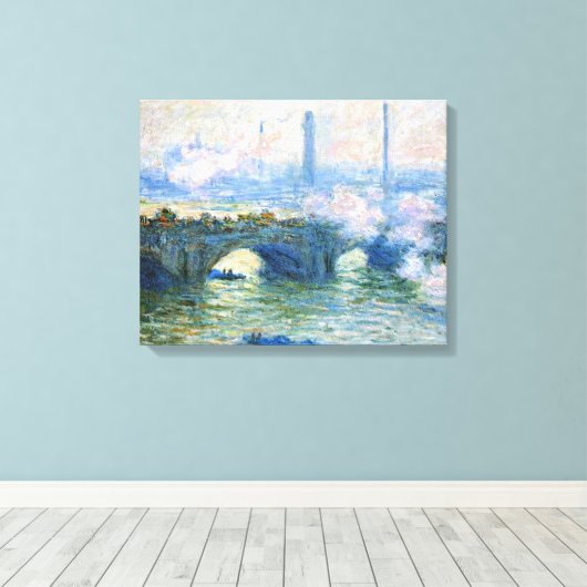 Toile Monet - Waterloo Bridge, Londres, (Insitu (Plancher de Bois))