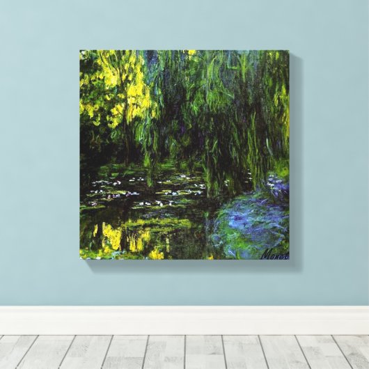 TOILE MONET WEEPING WILLOWS ÉTIQUETTE (Insitu (Plancher de Bois))