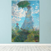 Toile Monet Woman avec Parasol Fine Art (Insitu (Plancher de Bois))