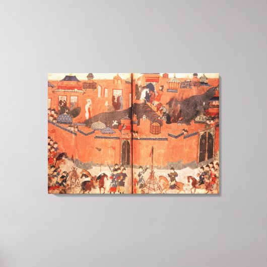 Toile Mongols sous la direction de Hulagu Khan (Recto)