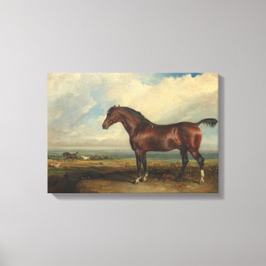 Toile "Moniteur" Cheval Peinture par James Ward (Recto)
