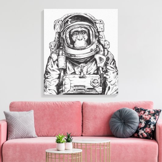 Toile Monkey Astronaut (Insitu(Salon))