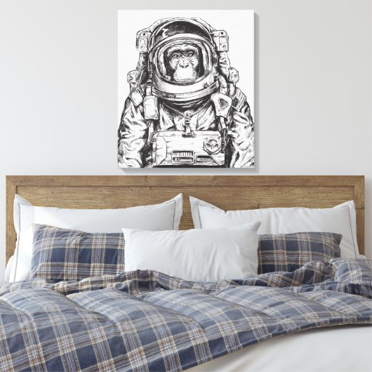 Toile Monkey Astronaut (Insitu(Chambre))