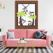 Toile Monkey Time Mod Singe 16x20 Canvas Nursery Art (Insitu(Salon))