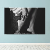 Toile Monochrome Grace: An Artistic Study (Insitu (Plancher de Bois))