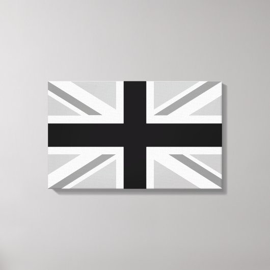Toile Monochrome Union Jack/Drapeau (Recto)