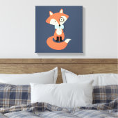 Toile Monocle Hipster Red Fox (Insitu(Chambre))