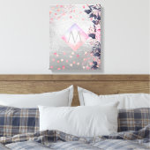 Toile Monogram Silver Navy Rosegold Girly Newlyweds Cade (Insitu(Chambre))