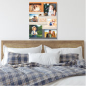Toile Monogramme 6 photo collage sur Chaleureux et tenda (Insitu(Chambre))