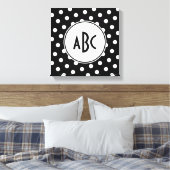 Toile Monogramme à pois noir et blanc (Insitu(Chambre))