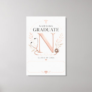 Toile Monogramme de Diplômé(e) en Soins Infirmiers Perso